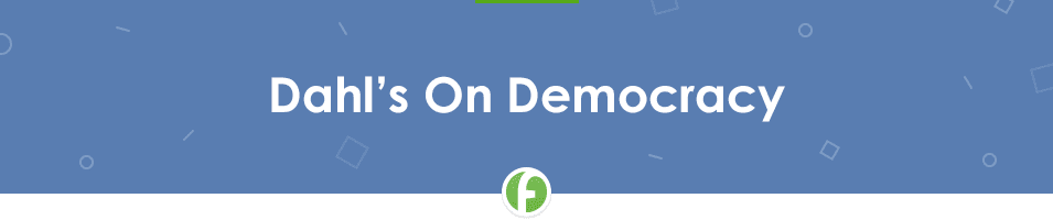 Dahl’s On Democracy Book Review